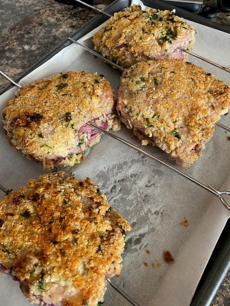 Crispy Parmesan- crusted Lamb Chumps