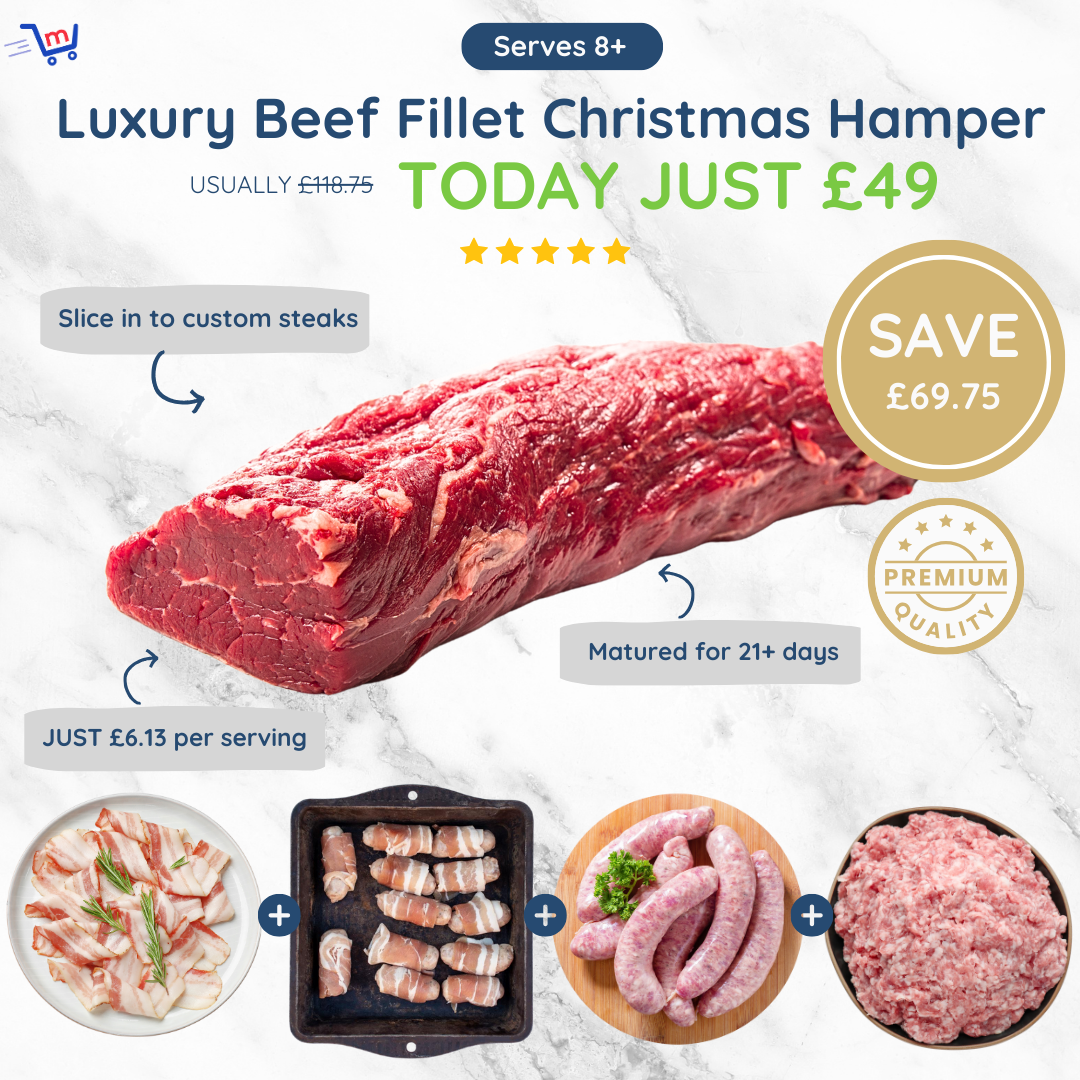 Luxury Whole Beef Fillet Christmas Hamper