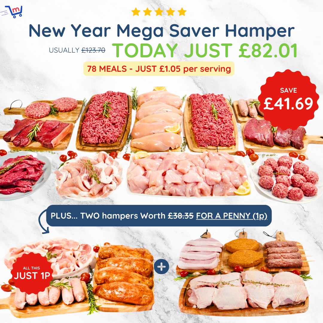 New Year Mega Saver Hamper + 2 Hampers For 1p