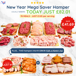 New Year Mega Saver Hamper + 2 Hampers For 1p