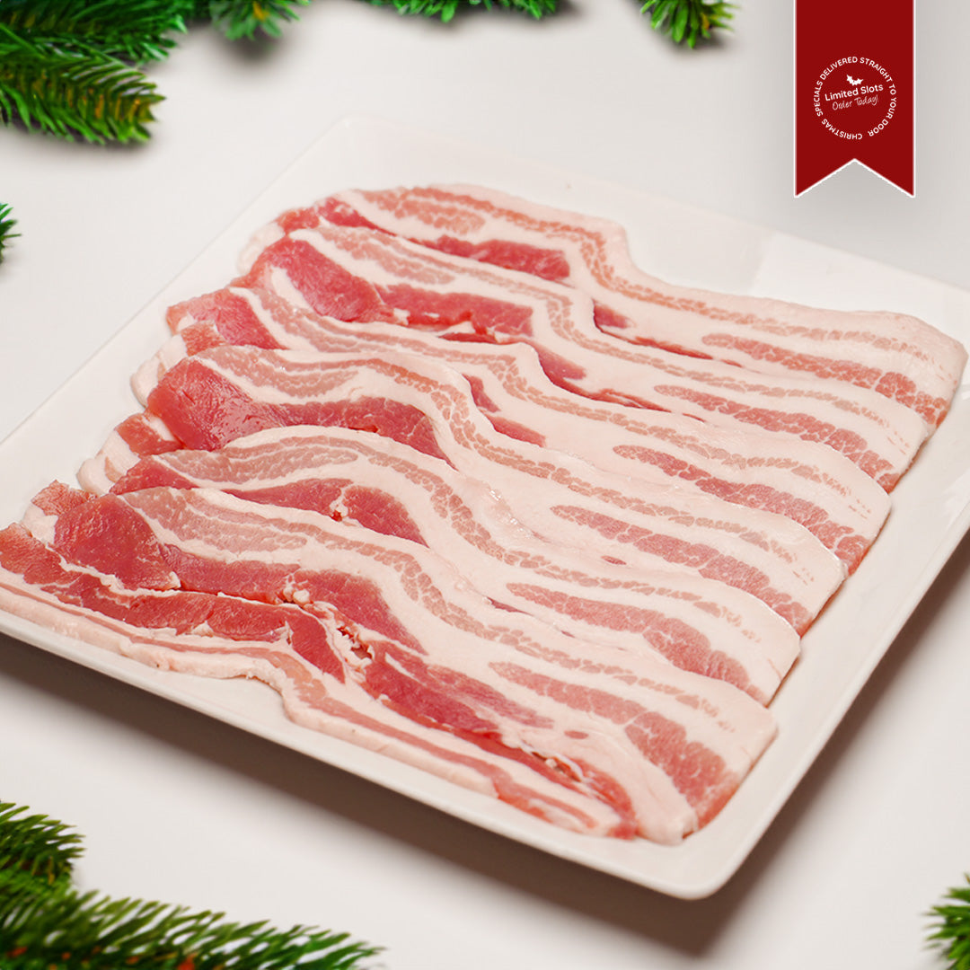 Unsmoked Streaky Bacon (454g) - Christmas