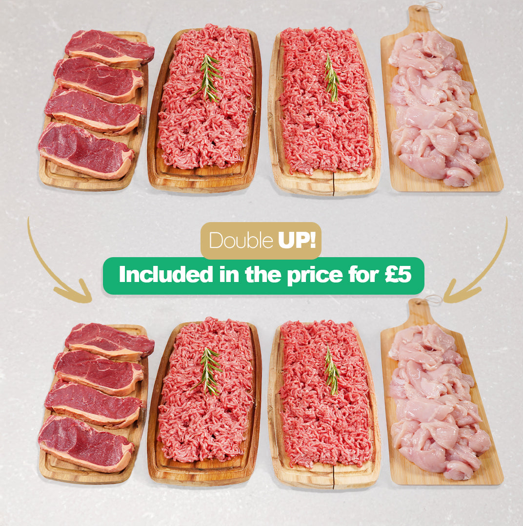 Buy one essentials hamper and claim another for just £5 Bundle Meatsupermarket.com