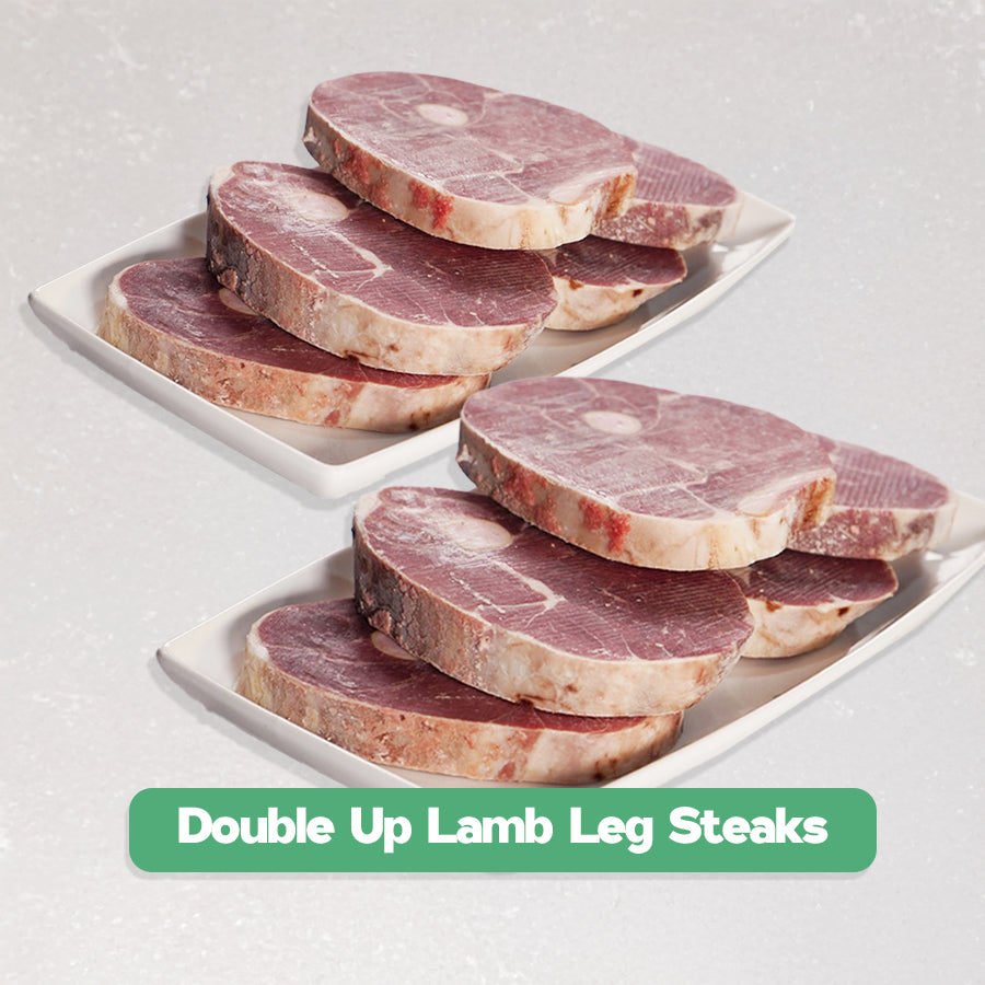 Bone-in Leg Lamb Steak Bundle Bundle Meatsupermarket.com