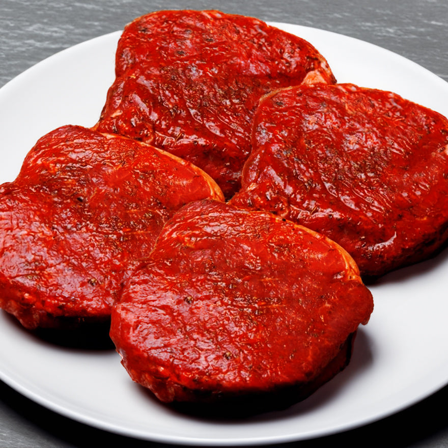 Tandoori Boneless Lamb Leg Steaks 1kg (Frozen)